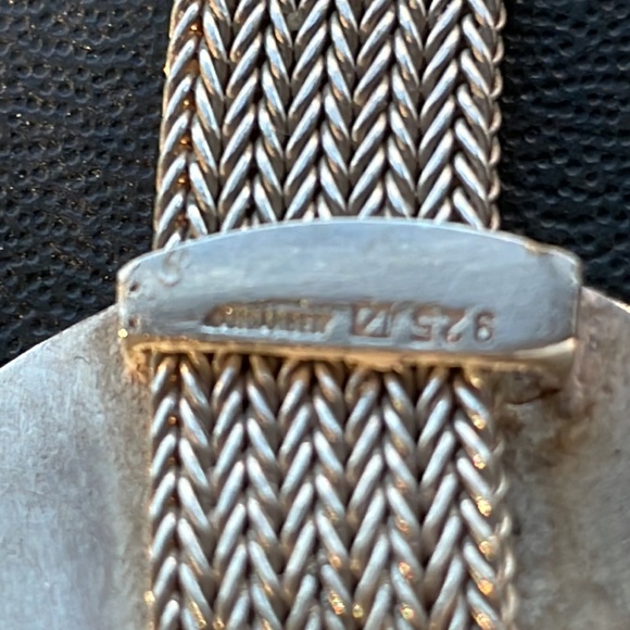 🟡 VINTAGE GERMAN STERLING SIGNED HANDERBEIT MEDALLION NECKLACE - Picture 9 of 9